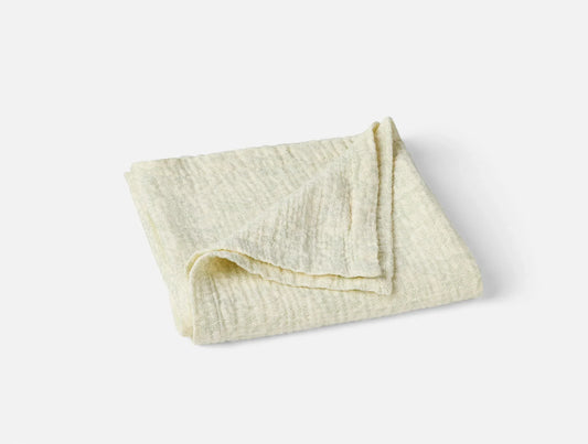 Organic Print Matelasse Baby Blanket