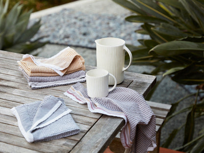 Organic Waffle Kitchen Towels, Set of 6